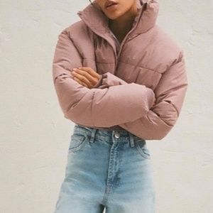 Crop puffer jacket